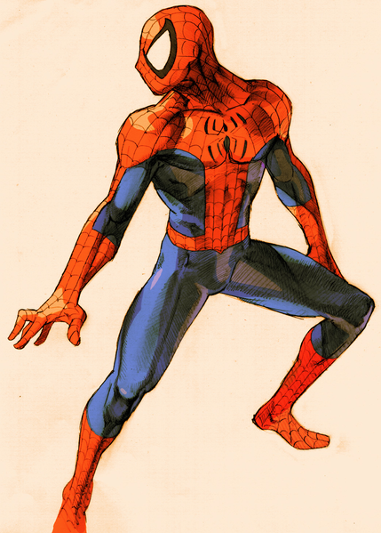 File:MVC2 Spider-Man art.png